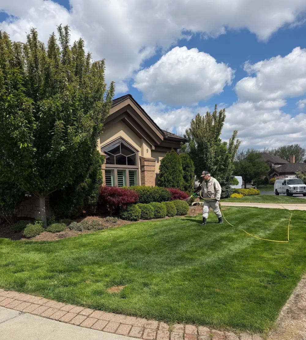 Lawn after a Turf Doctor treatment